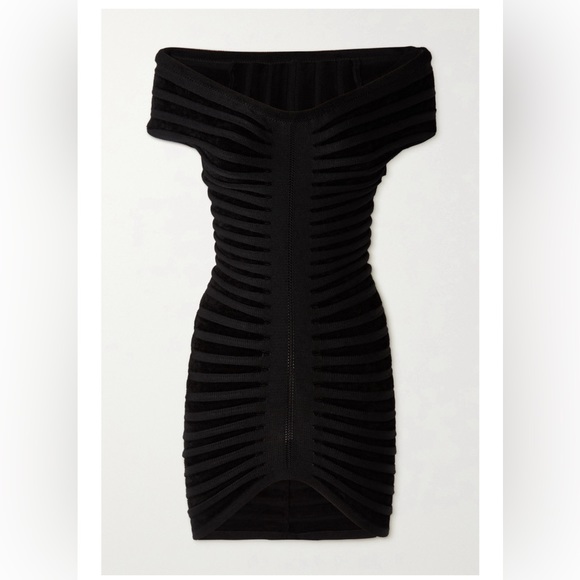 ALAÏA Off-Shoulder Minidress